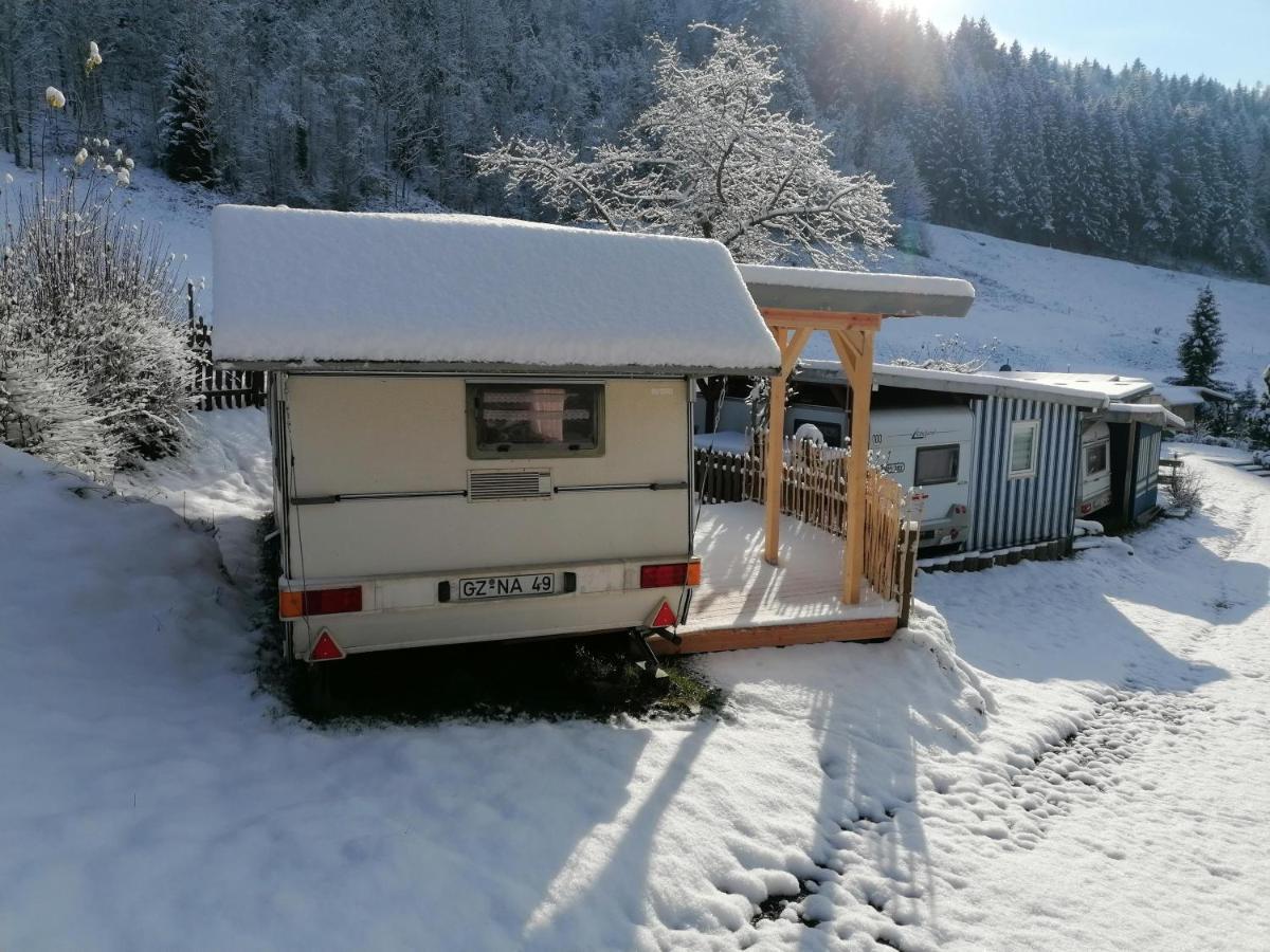 Hotel Leihwohnwagen Camping-Aach Oberstaufen Exterior foto